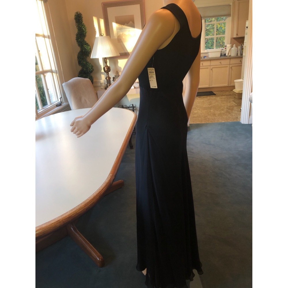 Heidi Weisel NWT Black Tank Dress with Chiffon